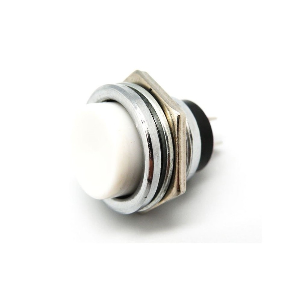 PULSADOR REDONDO NA OFF-(ON) Ø20mm 3A 125V BRANCO