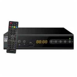 RECETOR TDT FULL HD 1080P DVB-T2/DVB-C H.265/HEVC ESPERANZA