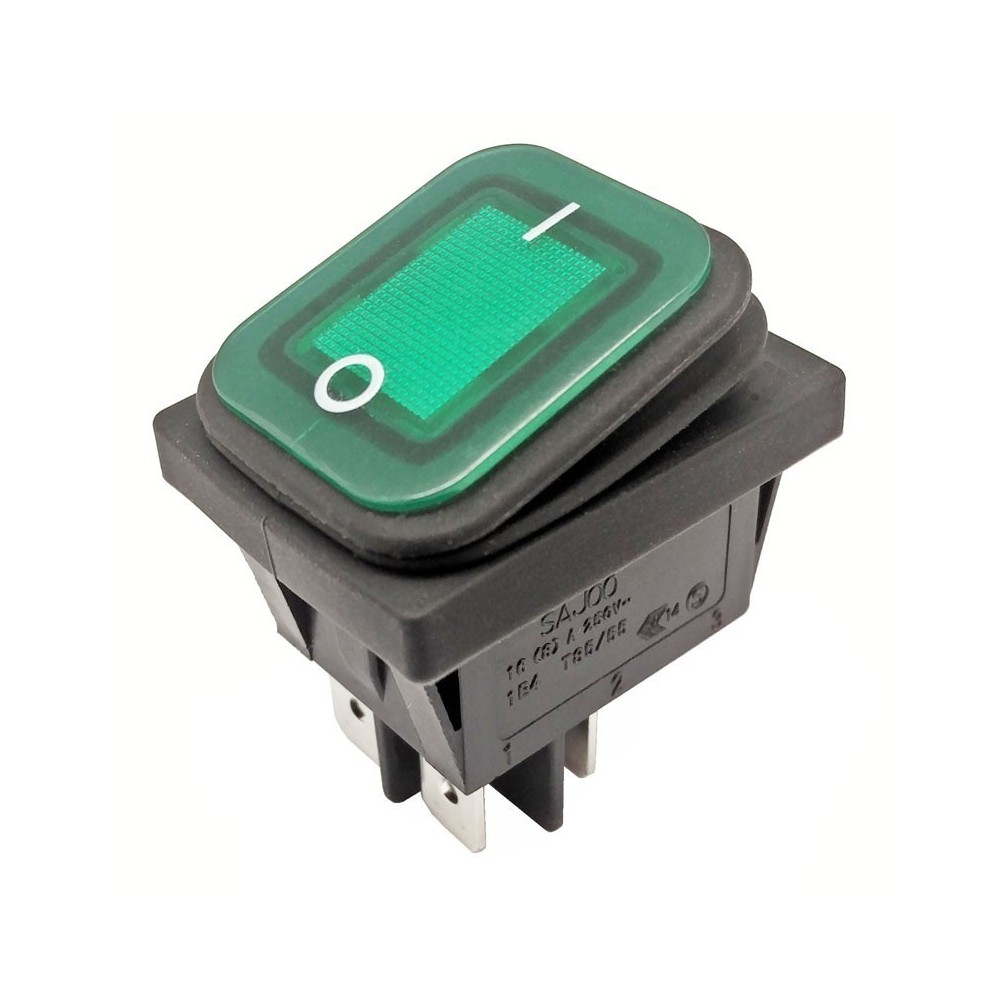 INTERRUPTOR ESTANQUE COM LUZ VERDE ON-OFF