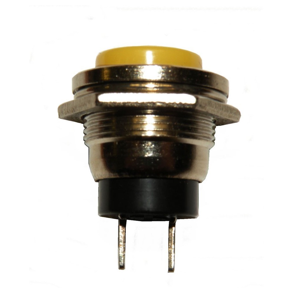 PULSADOR REDONDO NA OFF-(ON) Ø20mm 3A 250V AMARELO