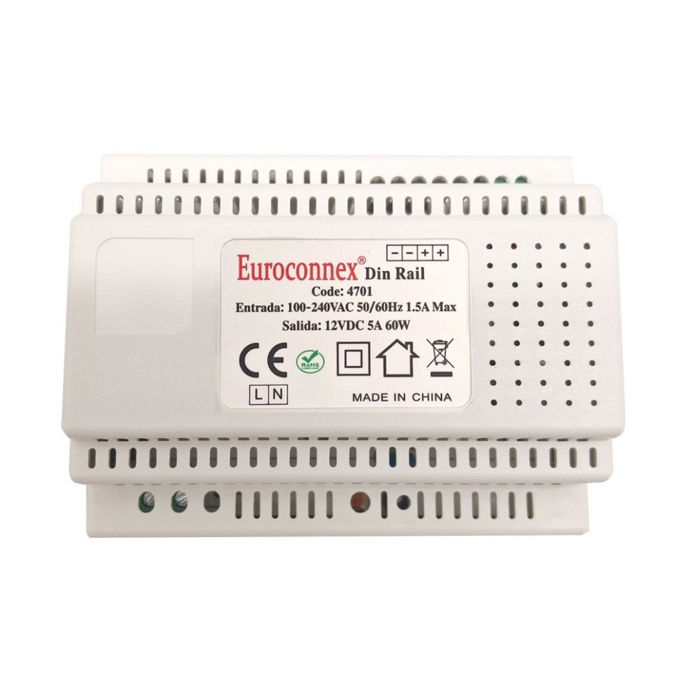 FONTE ALIMENTACAO CALHA DIN 12V 60W