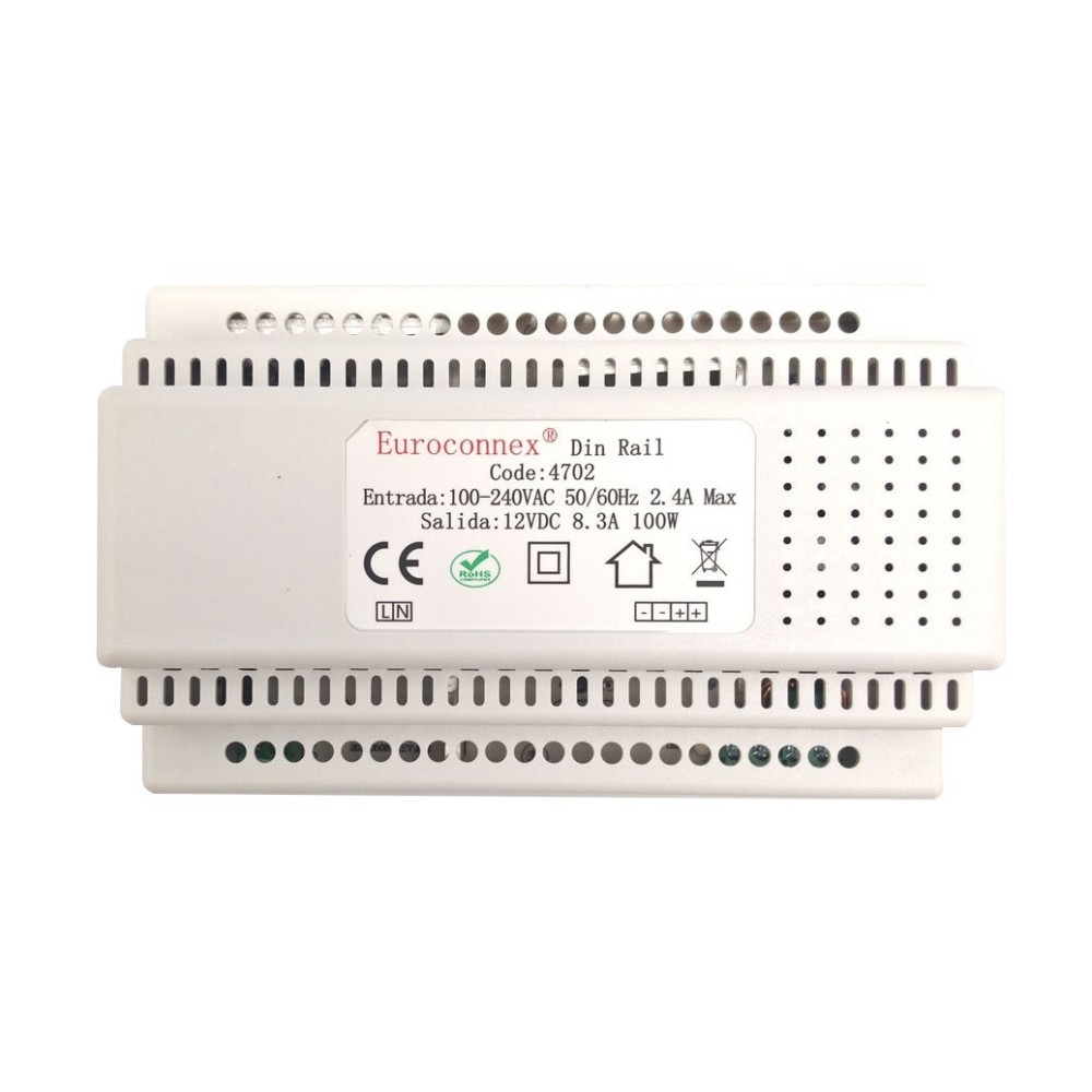 FONTE ALIMENTACAO CALHA DIN 12V 100W