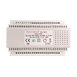 FONTE ALIMENTACAO CALHA DIN 24V 100W
