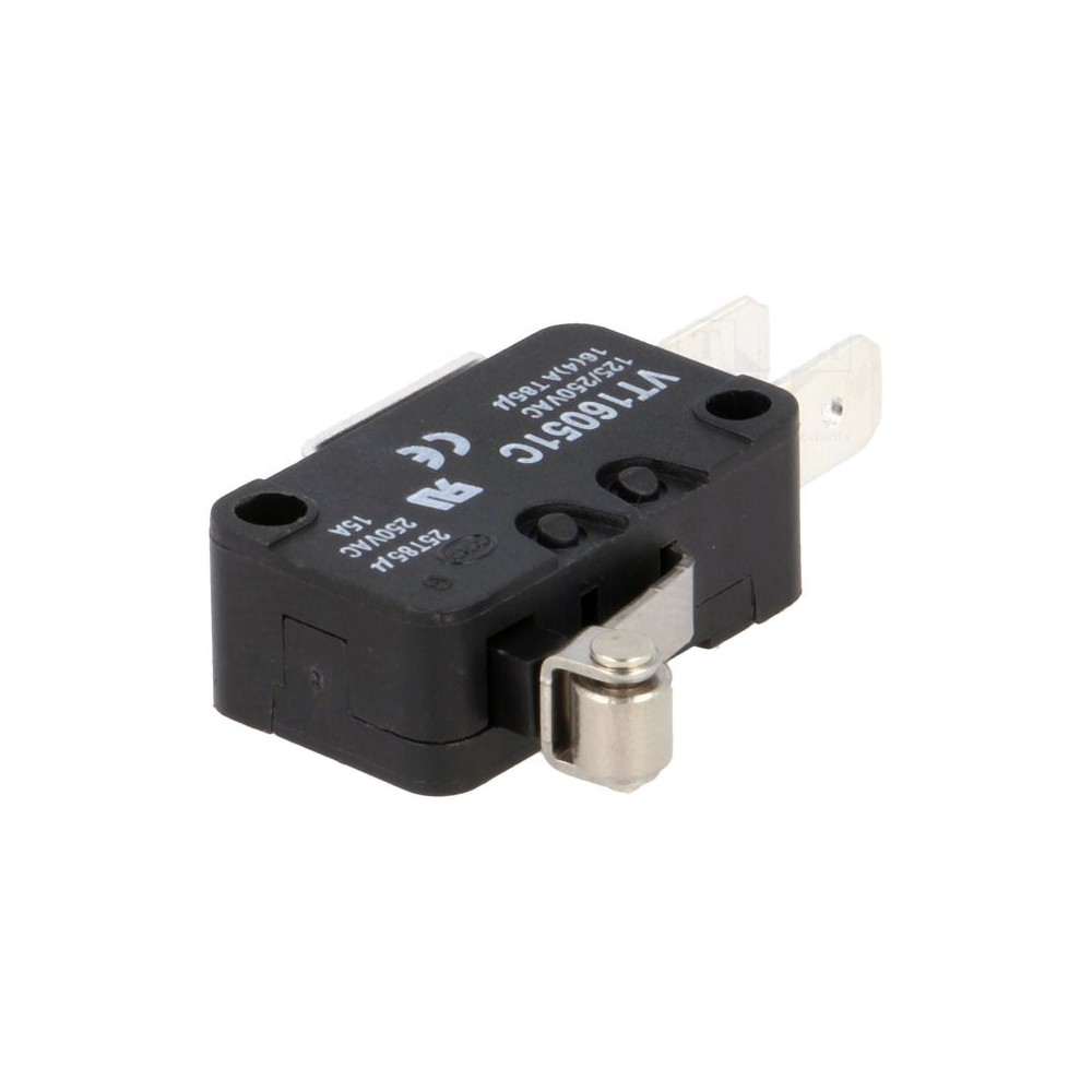 MICROSWITCH PATILHA CURTA COM ROLO
