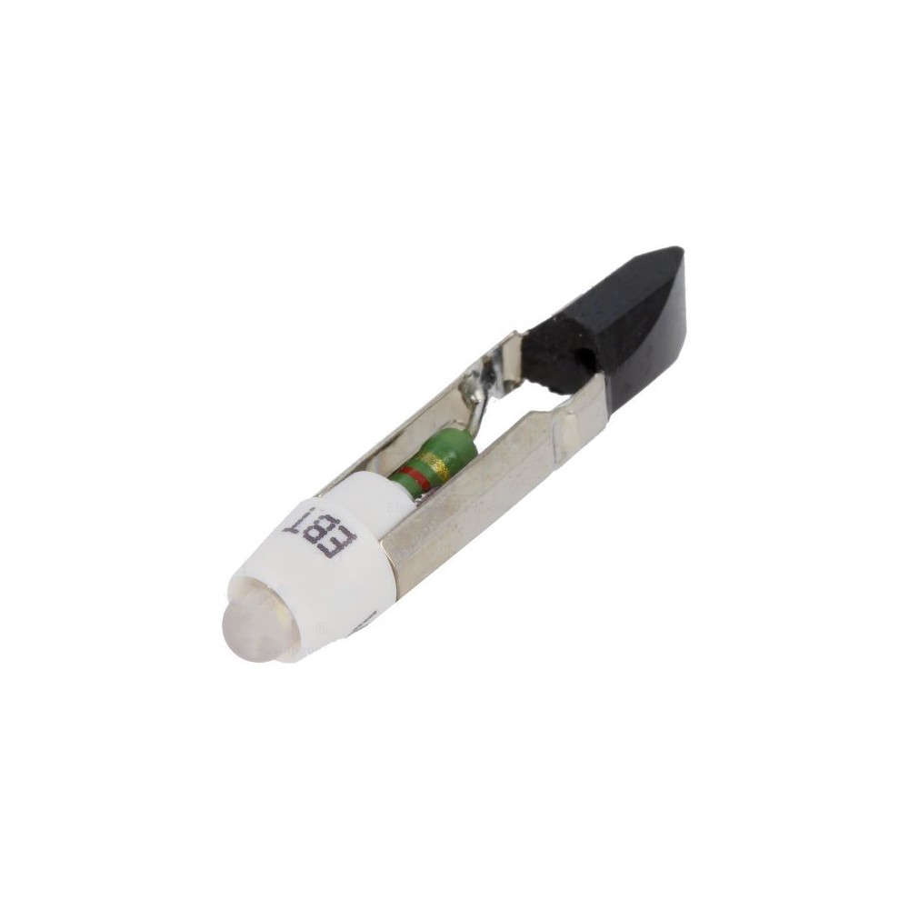 LAMPADA ENCAIXE 24Vac /Vdc T5,5 BRANCA LAMPADA ENCAIXE 24Vac /Vdc T5,5 BRANCA