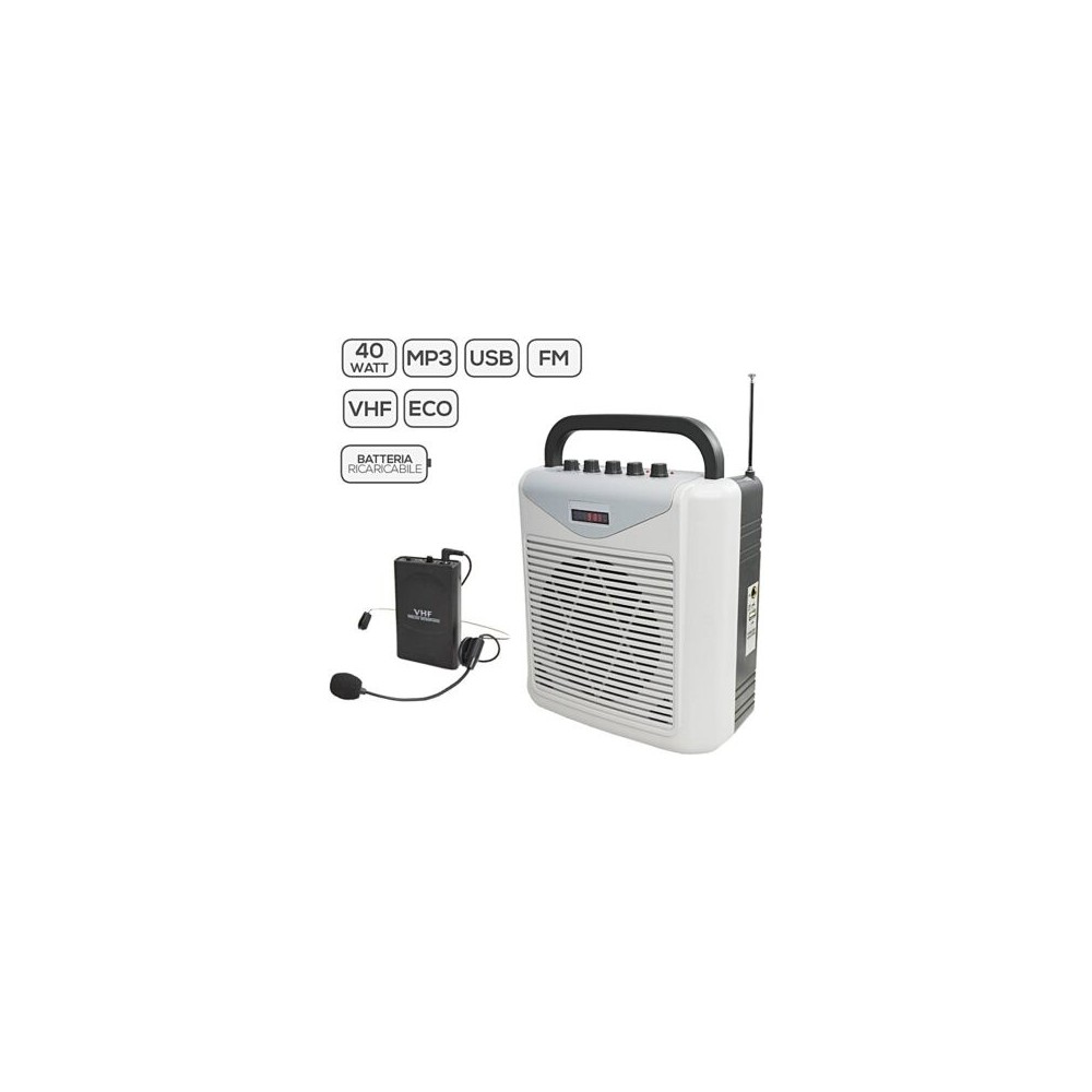COLUNA PORTATIL USB MP3 FM VHF COLUNA PORTATIL USB MP3 FM VHF
