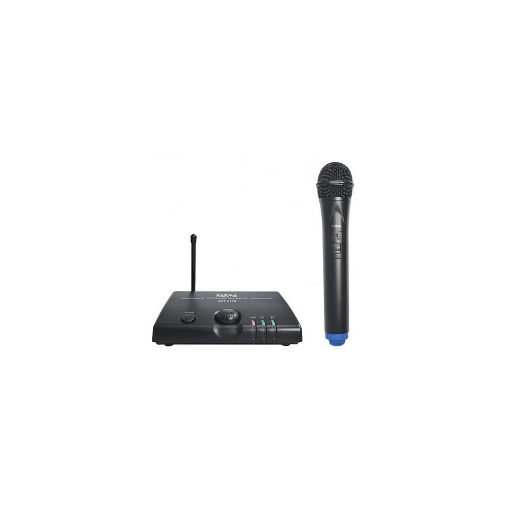 MICROFONE MAO S/FIOS+RECEPTOR VHF 174.5Mhz