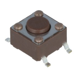 MICRO PULSADOR SPST NO 6.2X6.2MM ALTURA BOTAO 4.3MM