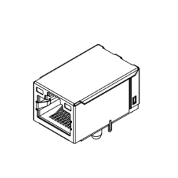 FICHA METALICA RJ45 FEMEA P/ CI