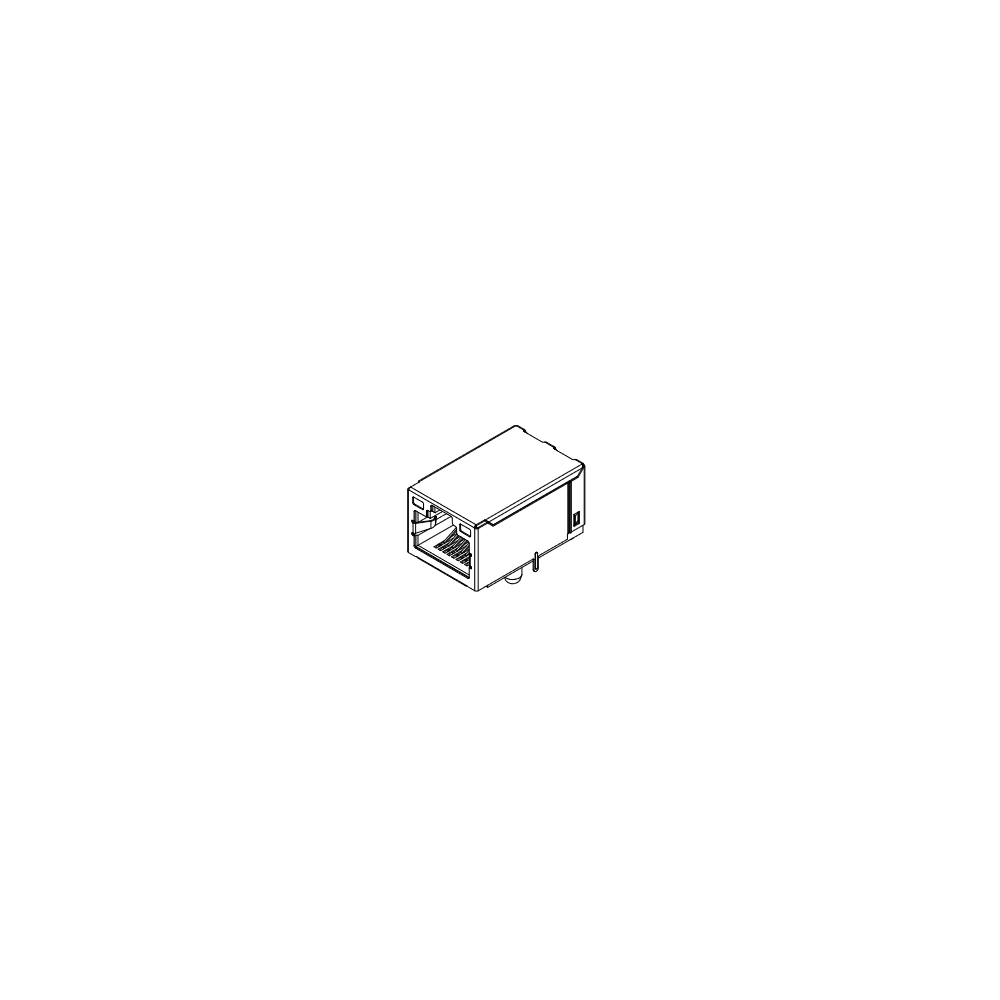 FICHA METALICA RJ45 FEMEA P/ CI