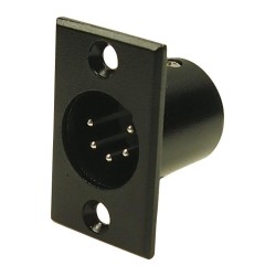 FICHA XLR 5P MACHO PAINEL