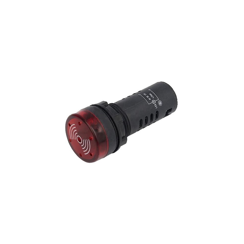 PILOTO REDONDO PAINEL Ø 29mm 230VDC COM BESOURO VERMELHO PILOTO REDONDO PAINEL Ø 29mm 230VDC COM BESOURO VERMELHO