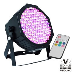 PROJECTOR PAR 64 177 LEDS RGB COMANDO + BAT VSOUND