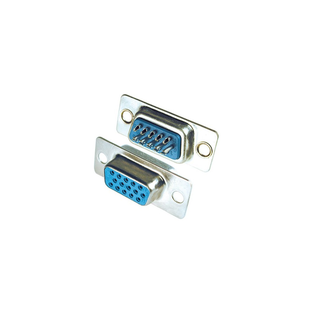 FICHA SUB-D HD 15P FEMEA / FORMATO 9P