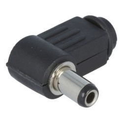 FICHA DC 2.5mm MACHO CURVA EXTENSAO