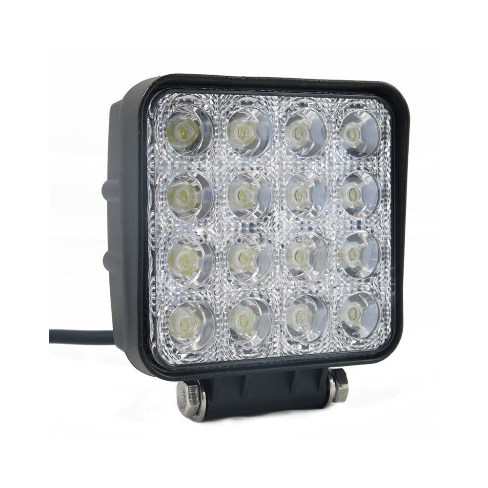 FOCO TRABALHO 16 LEDS 6000K 48W 12-24VDC