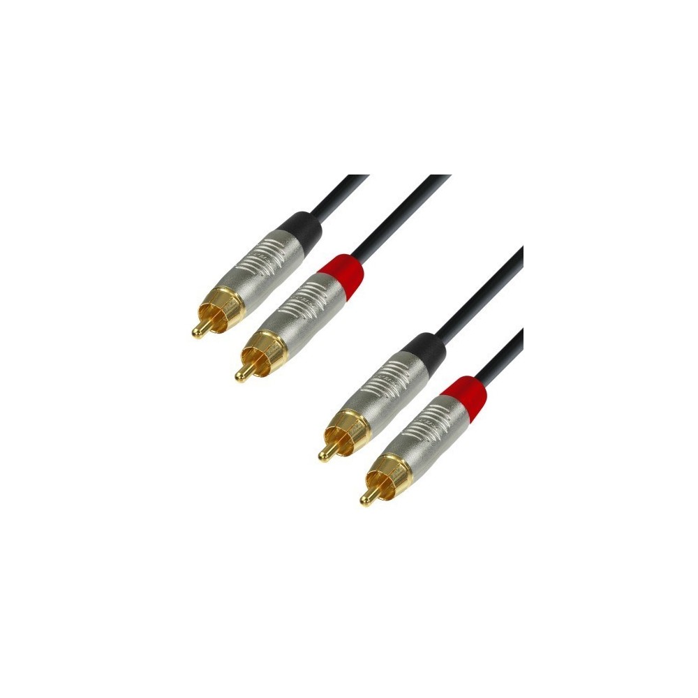 EXTENSAO 2 RCA MACHO REAN / 2 RCA MACHO 1.5MT