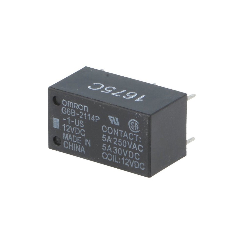 RELE ELETROMAGNETICO SPST-NO SPST-NC 12VDC 5A