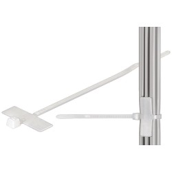 PACK 100 ABRACADEIRAS NYLON COM ETIQUETA 100x2,5mm