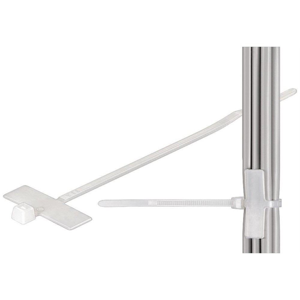 PACK 100 ABRACADEIRAS NYLON COM ETIQUETA 100x2,5mm