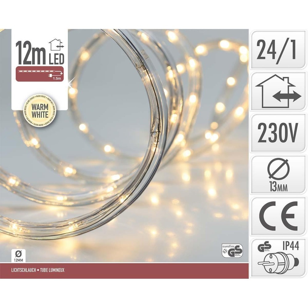 MANGUEIRA DE LED BRANCO QUENTE Ø12mm 12MTS IP44