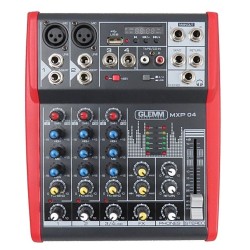 MESA MISTURA 4 CANAIS USB MP3 GLEMM