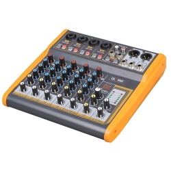 MESA MISTURA 6 CANAIS USB MP3 GLEMM
