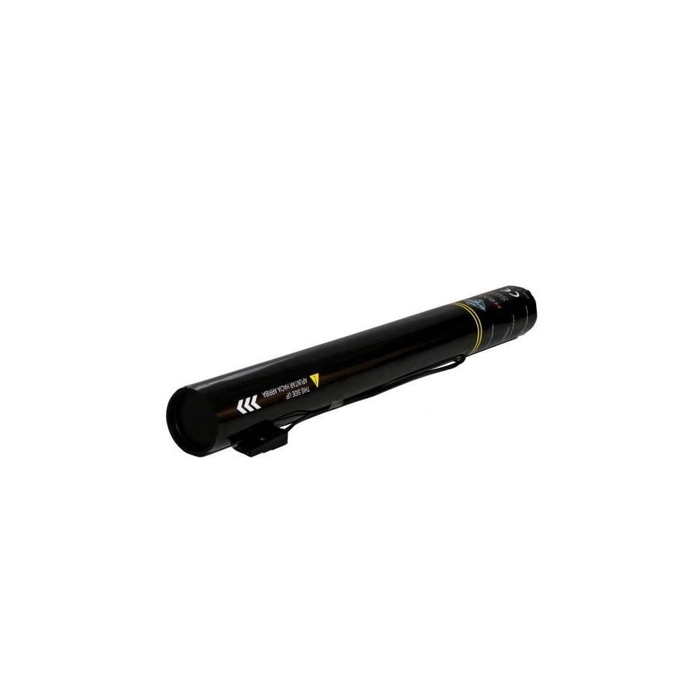 CANHAO ELETRICO 40CM CONFETIS PAPEL RETANGULAR SEDA BRANCO