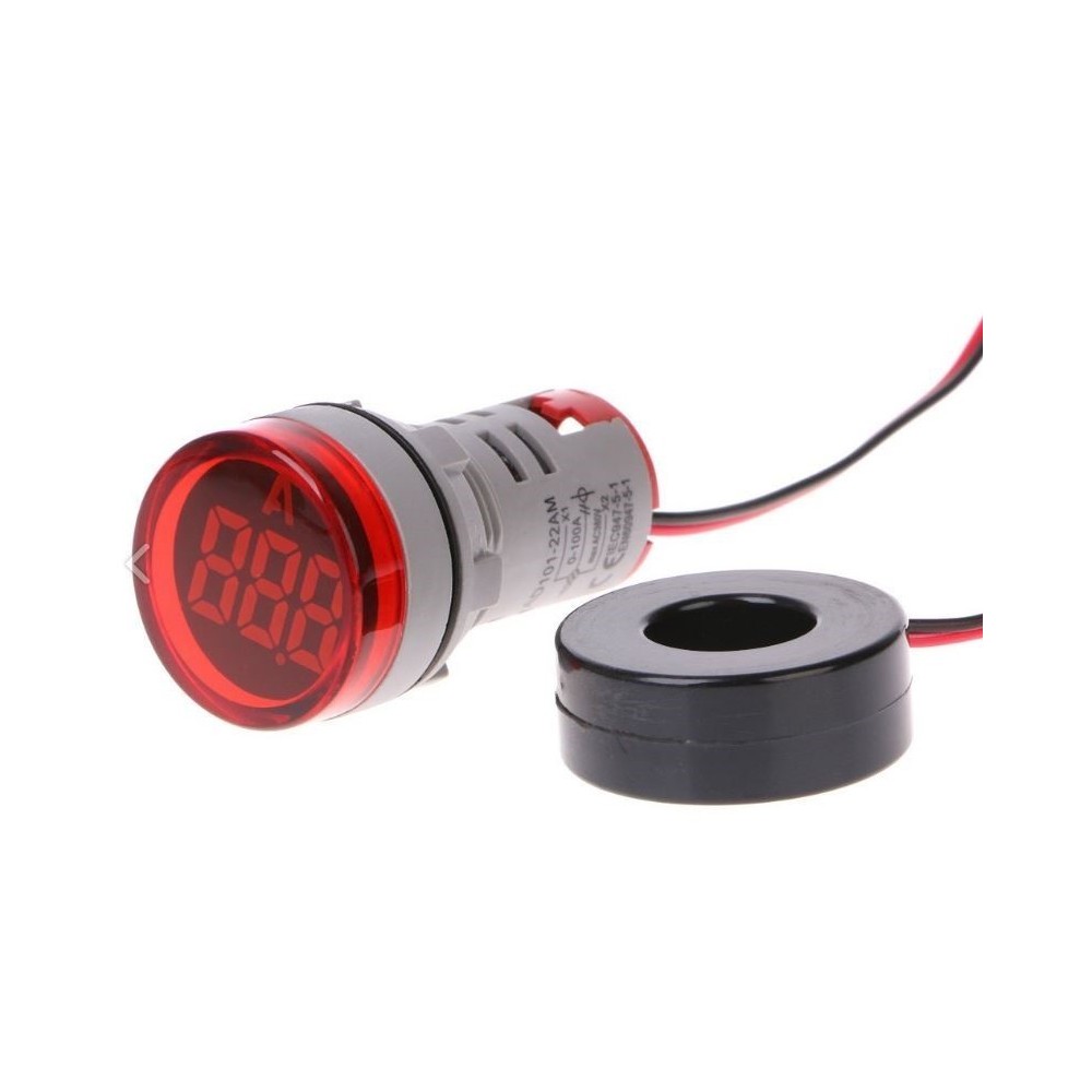 AMPERIMETRO DIGITAL PAINEL LED VERMELHO 0-100A