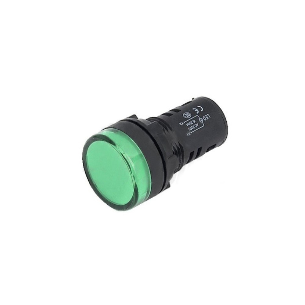 PILOTO REDONDO PAINEL Ø19.5mm 24VDC VERDE PILOTO REDONDO PAINEL Ø19.5mm 24VDC VERDE