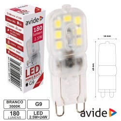 LAMPADA LED 230V 2.5W24W 24 G9 BRANCO QUENTE