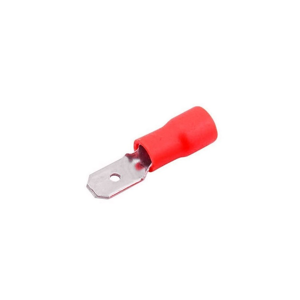 TERMINAL FASTON MACHO  ISOLADO 1,5 - 6,3mm (pack 10)