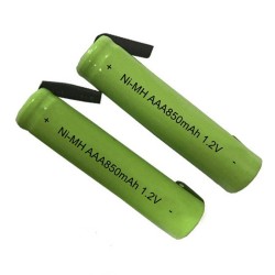 PACK 2 PILHAS RECARREGAVEIS AAA 1.2V 850mAH NI-MH
