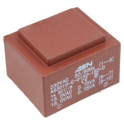 TRANSFORMADOR ENCAPSULADO 230VAC 18V 1.5VA