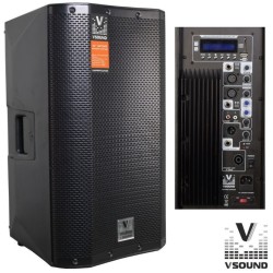 COLUNA BI AMPLIFICADA 12" 500W USB /SD/ FM/ BT VSOUND