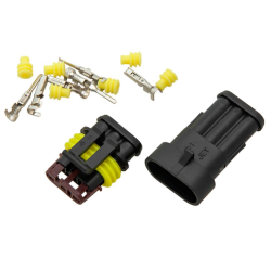 FICHA AUTOMOTIVA ESTANQUE 3P SUPERSEAL 1.5 C/ TERMINAIS