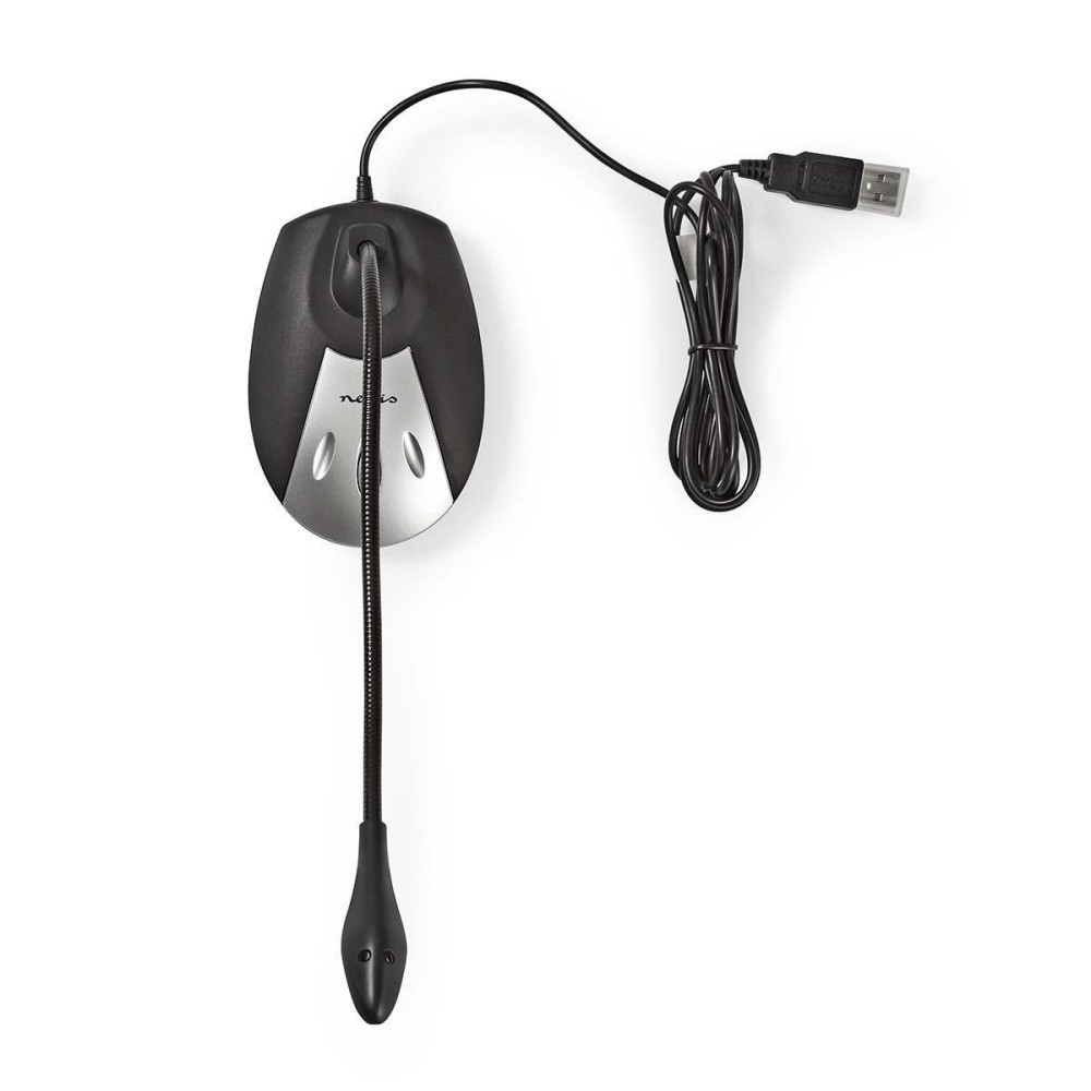 MICROFONE FLEXIVEL COM BASE E LIGAÇÃO USB