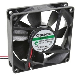 VENTILADOR 12VDC 80X80X20mm  49.27m3/h  30db