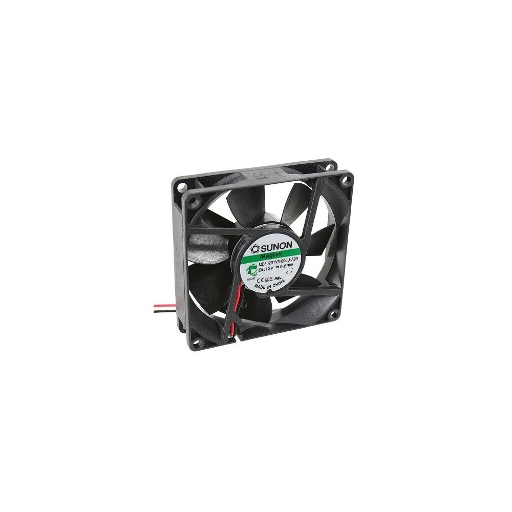 VENTILADOR 12VDC 80X80X20mm  49.27m3/h  30db