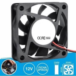 VENTILADOR 12VDC 90x90x25mm