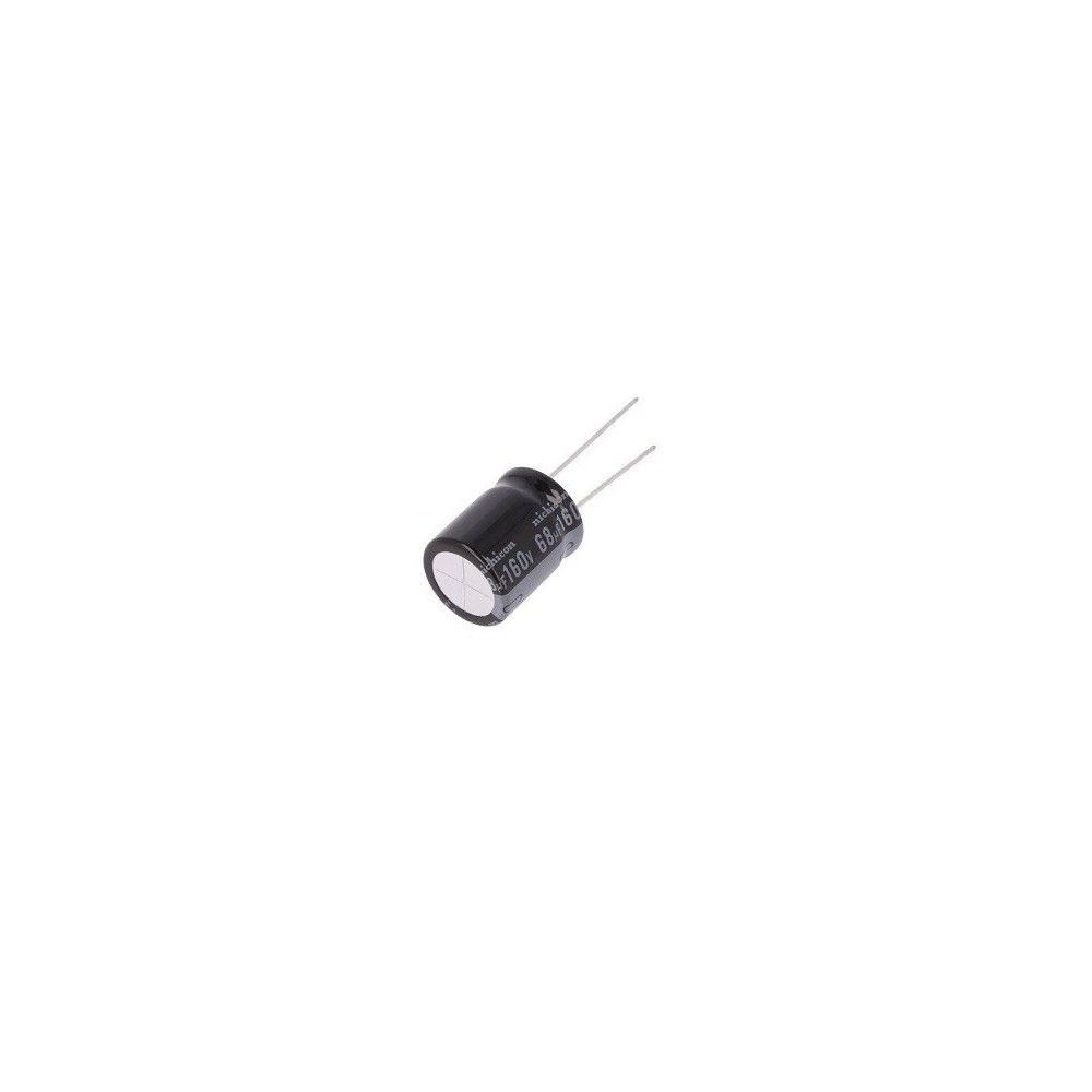 COND/ELEC/68uF 160V VERT/