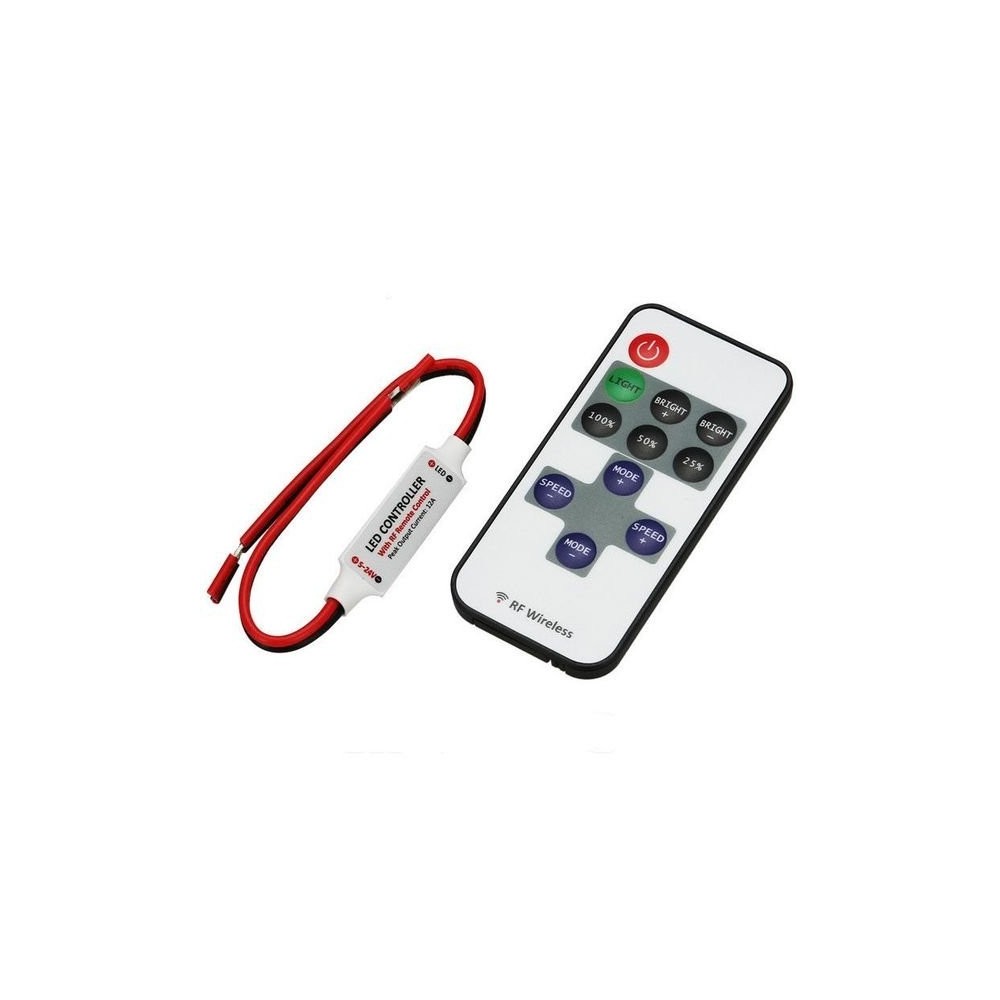 CONTROLADOR FITA LED MONOCROMATICO 12V/24V C/ COMANDO