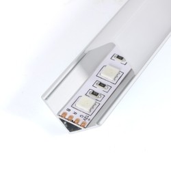 PERFIL ALUMINIO ESQUIINA 12V 24V 2MT