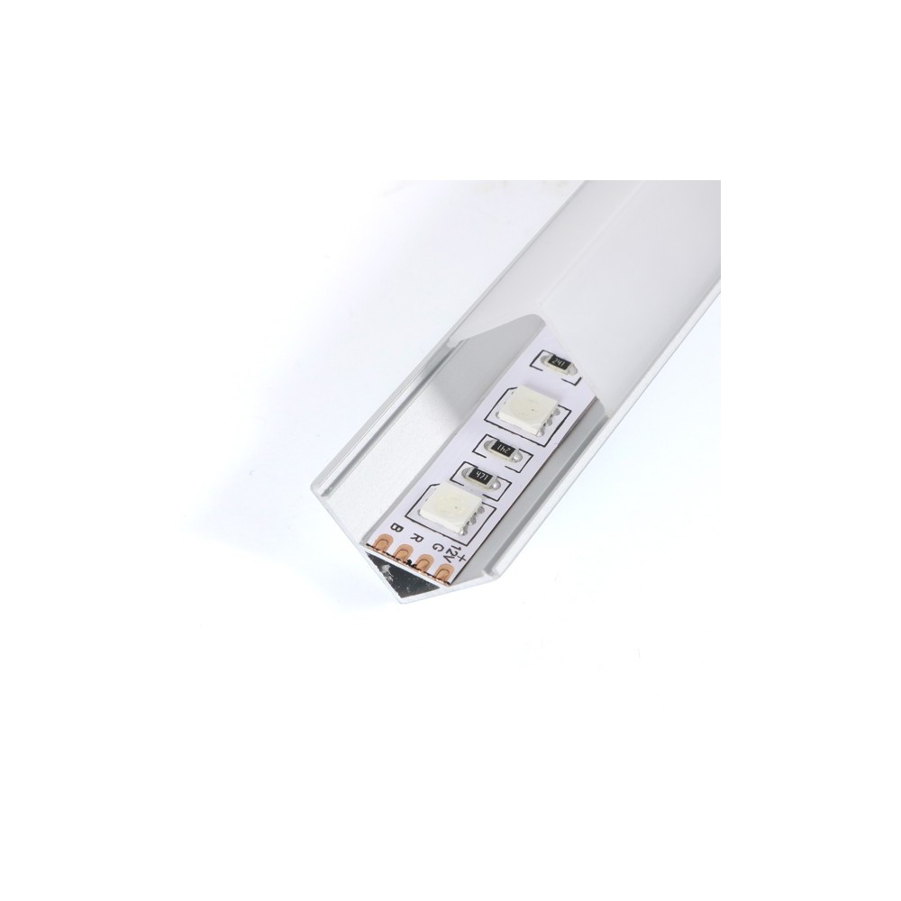 PERFIL ALUMINIO ESQUIINA 12V 24V 2MT