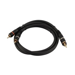 EXTENSAO 2 RCA MACHO / 2 RCA MACHO 1,5MT OMNITRONIC