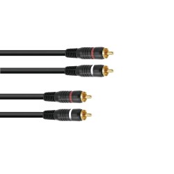 EXTENSAO 2 RCA MACHO / 2 RCA MACHO 1,5MT OMNITRONIC