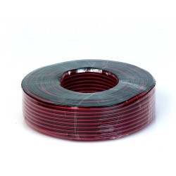 CABO COLUNA CCA PRETO / VERMELHO 2x1mm (100MTS)