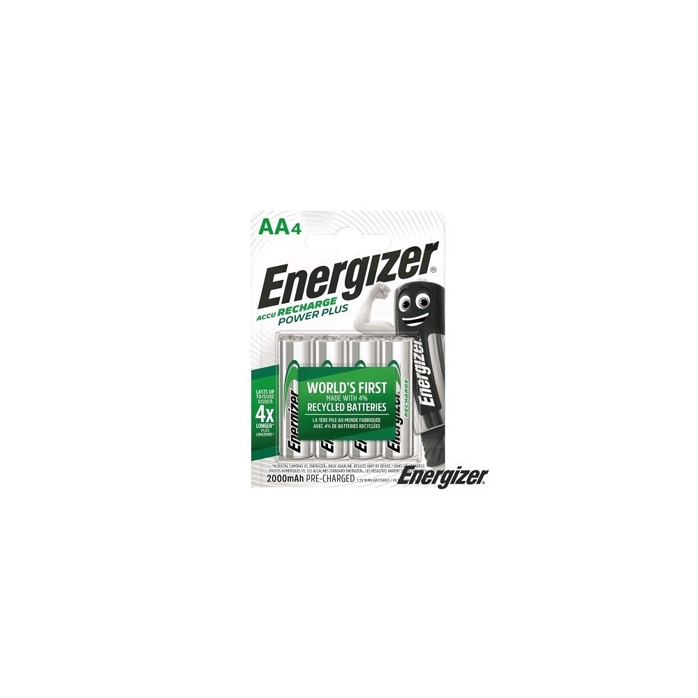 PACK PILHAS RECARREGAVEIS NI-MH HR6 AA 2000mA