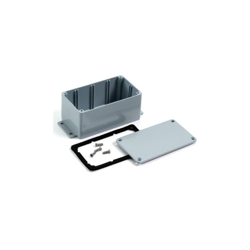 CAIXA ABS IP65 115X 90X 55mm CINZA ESCURO