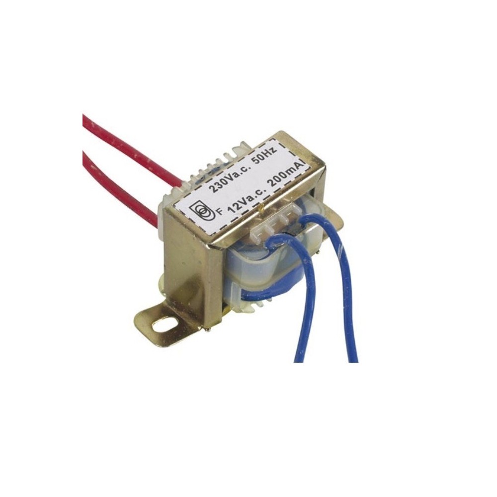 TRANSFORMADOR ALIM. 230V 12V 0,2A (2.4VA)